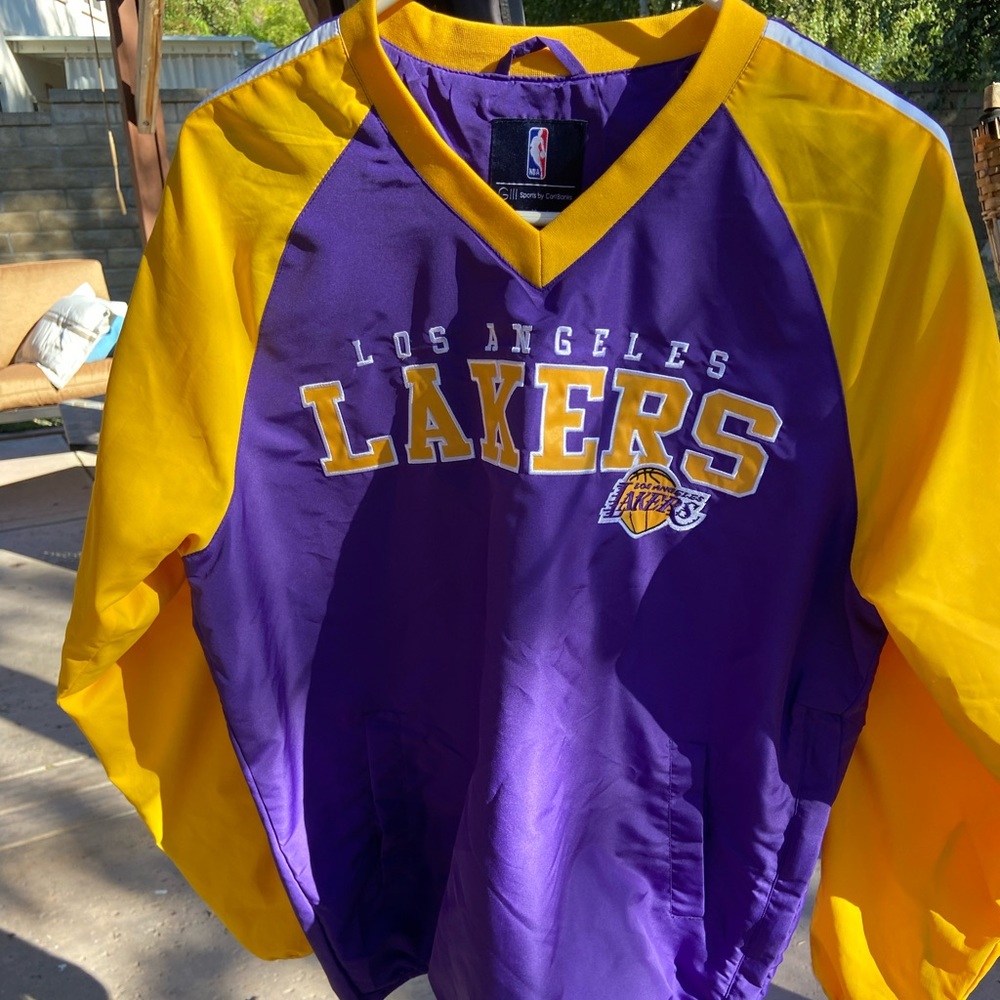 G3 sports NBA Los Angeles Lakers Pullover Windbreaker